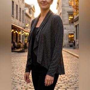 Gray Christy Fisher Draped Cardigan (inv# 11)